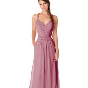 Rose color bridesmaids Dress
